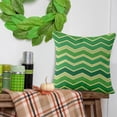 thumbnail image 1 of Spring St Patrick's Day Decorative Pillowcase Green 18x18 Inches Flax Fabric Hidden Zipper Machine Washable for Home, 1 of 1