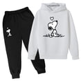 thumbnail image 1 of Sudadera con capucha y pantalones de dibujos animados para niños y niñas, abrigo de Snoopy para primavera, otoño e invierno, regalos de vacaciones, 1 of 5