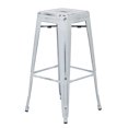thumbnail image 1 of OSP Designs Bristow 30" Antique White Metal Barstool, 1 of 2