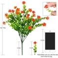 thumbnail image 4 of Paquetes de flores artificiales para exteriores, flores falsas para decoración del hogar, arbustos de plástico sintético resistentes a los rayos UV, plantas para jardín, porche, ventana, jardinera,, 4 of 8