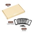 thumbnail image 3 of Unique Bargains 83x30mm Drawer Tag Label Metal Label Holder File Tag Frames Black 20 Pack, 3 of 6