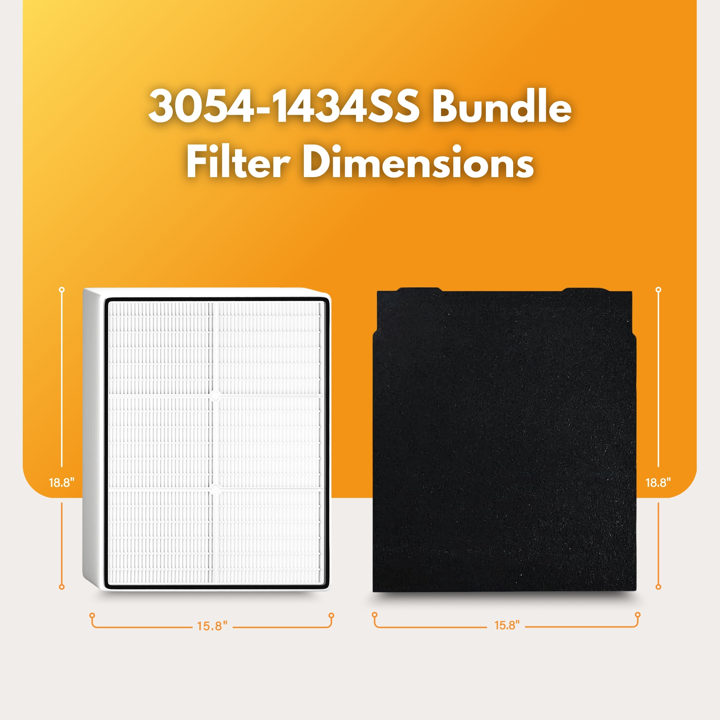 Filter-Monster Replacement Compatible with Whirlpool Large Air Purifier Kit for Air Purifier Models AP51030K, AP51030KB, AP45030K, APR45130L, WP500 series and WP1000 series