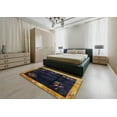thumbnail image 5 of Ahgly Company Machine Washable Indoor Rectangle Traditional Night Blue Area Rugs, 7' x 10', 5 of 7