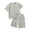 Grey, variant on WOYY Toddler Boys Cotton Solid Short Sleeve T-Shirt & Shorts Outfit Set, 2-Piece, Sizes 1-2T
