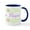 White/Navy Inside, variant on CafePress - Happy Easter IT Mug - 11 oz Ceramic Mug - Novelty Coffee Tea Cup