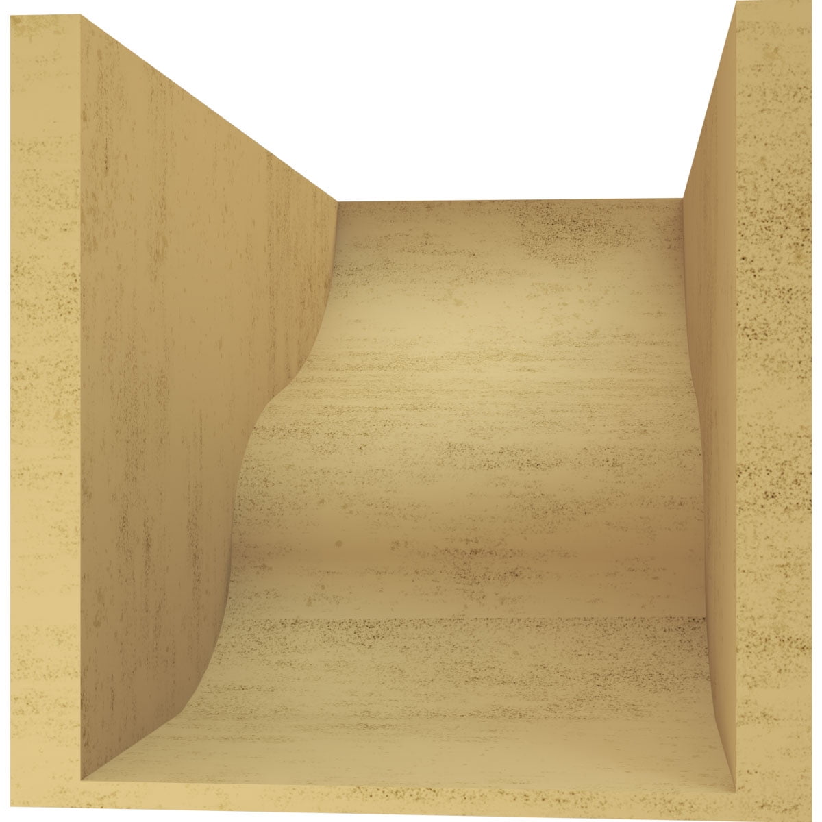 11"W x 22"D x 11"H Wide Greensboro Rough Cedar Woodgrain TimberThane Corbel, Primed Tan