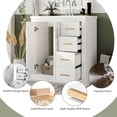 thumbnail image 4 of Modern Bathroom Cabinet, Vanity Bathroom With Top Sink, 3 Drawers, Soft Closing Door 30'' Bathroom Vanity, Single Sink Bathroom Vanity Cabinet, 4 of 9