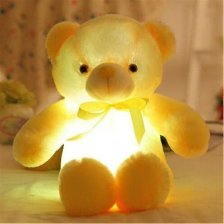 30-80 cm lumineux luminaire peluche ours en peluche (rose 50 cm)
