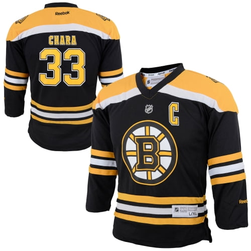 Zdeno Chara Boston Bruins Reebok Youth Replica Player Hockey Jersey Black L XL by Outerstuff