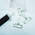 thumbnail image 5 of ABCISI 1.5 Inch Lobster Claw Swivel Clasps Metal D Ring Snap Hooks Lobster Trigger Lanyard Clasp Clips Hook for Keychain Jewelry DIY Crafts Purse Bag Making 1 1/2 Inch 24 Pack (Silver), 5 of 6