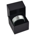 thumbnail image 3 of Mothers Day Tungsten Ring Mens Grey Jewelry Gamer Unique 40th Anniversary Gift for Parents Contour Wedding Band, 3 of 7
