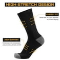 thumbnail image 3 of HIYATO 6 Pairs Mens Work Socks Cotton Crew Coushion Work Socks for Men & Women with 79% Soft Cotton,18% Polyester, 3% Lycra-elastane, 3 of 7