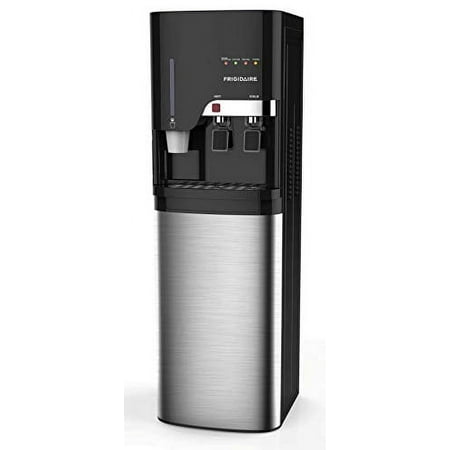 Frigidaire, 5 Gallon Bottom Loading Hot and Cold Water Dispenser With Cup Storage, Stainless Steel, EFWC900