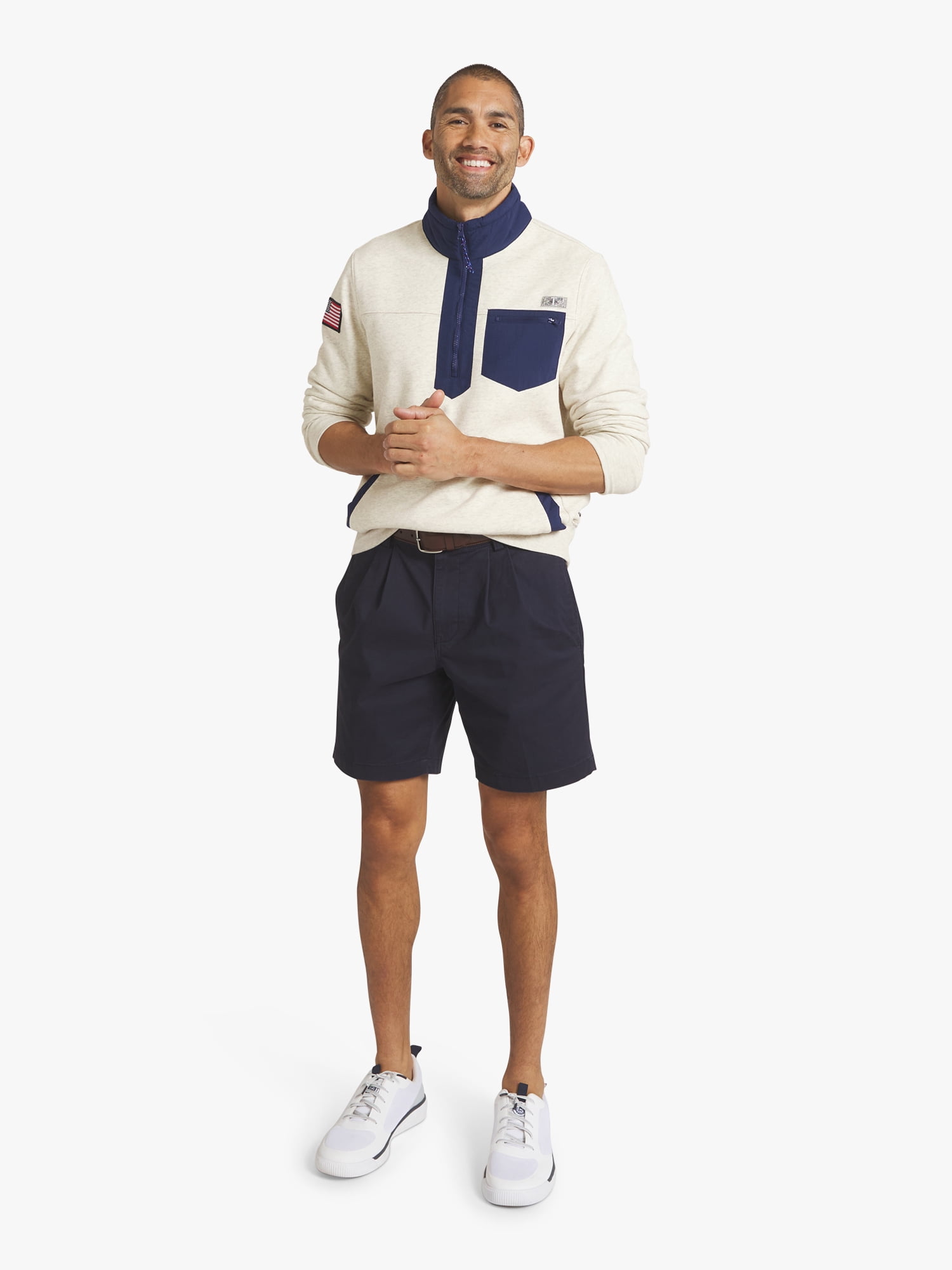 Chaps Men's Island French Terry Quarter Zip Sweatshirt, Sizes S - 2XL