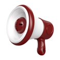 thumbnail image 3 of Megáfono con cadena, micrófono de mano, juguete de sonido portátil con música y disco, pequeño megáfono de , altavoz fuerte para niños mayores de Rojo, 3 of 8