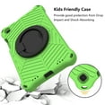 thumbnail image 6 of Dteck Case for Samsung Tab A 8.0 SM-T290/T295 2019, Kids Friendly EVA Rugged Shell Foldable Kickstand 360 Degree Rotayable Versatile Hand-full Ring Shockproof Anti-drop Lightweight Case , Green, 6 of 10