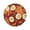 Coconut Vector, variant on Round Placemat Heat Resistant & Wrinkle-Free Dining Table Decor Placemat For Home & Weddings Cartoon Watermelon