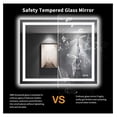 thumbnail image 7 of LED Bathroom Mirror with Lights, Anti-Fog, Dimmable, Backlit and Front Lit, Vanity Mirror for Wall, Memory Function, Tempered Glass, Shatter-Proof, ETL Listed, 7 of 7