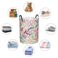 thumbnail image 6 of Goofa Passport Stamp Printed Circular Hamper,Laundry Basket with Handles,Storage Baskets Foldable,Large Capacity Laundry Hamper-Small, 6 of 8