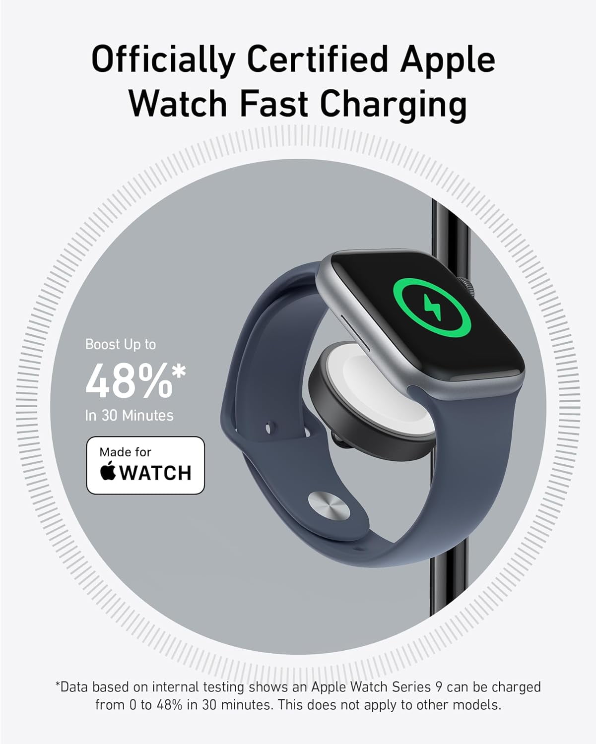 Anker MagSafe-Compatible Wireless Charging Stand, MagGo 3 in 1 Wireless Charging Station, Qi2 Certified 15W Wireless Charger for iPhone 15/15 Pro/14/13/12, Apple Watch, AirPods