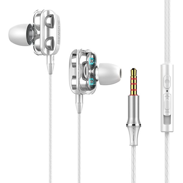 Tapones para los oídos Auriculares intrauditivos A4 con conector de 3,5 mm Auriculares ergonómicos con cable para auriculares para teléfonos inteligentes