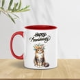 thumbnail image 3 of Happy Anniversary Maine Coon Celebrates Wedding Love Family Party 11oz Accent Two-tone Mug Cat Lover Kitten Owner Gifts Coffee Tea Cup - 01015, 3 of 5