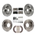 thumbnail image 1 of CMX Front Rear Disc Brake Rotors Ceramic Pads and Drum Kit (7Pc) for Car 2008 Mitsubishi Lancer Evolution MR GSR K8C-103565, 1 of 11