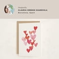 thumbnail image 5 of Tarjeta de felicitación Minted Love Is Around You con corazones en acuarela, 5 of 5