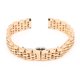thumbnail image 5 of Pulsera de reloj de repuesto única Correa de reloj de acero inoxidable Banda de reloj Oro rosa 16 mm / 0,6 pulgadas, 5 of 10