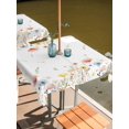 thumbnail image 2 of Square Outdoor Tablecloth with Umbrella Hole Watercolor Wildflowers Outside Table Cloth Waterproof Patio Table Cover Farmhouse Botanical Floral Herbs Zipper Tablecloths for Picnic Camping 54x54 Inch, 2 of 8