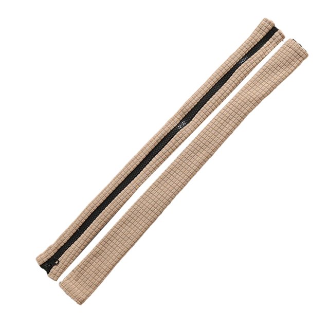GROWTH TANK 2 Pieces Armrest Covers Fashion with Zip Arm Rest Pads for Computer Chair Office champagne