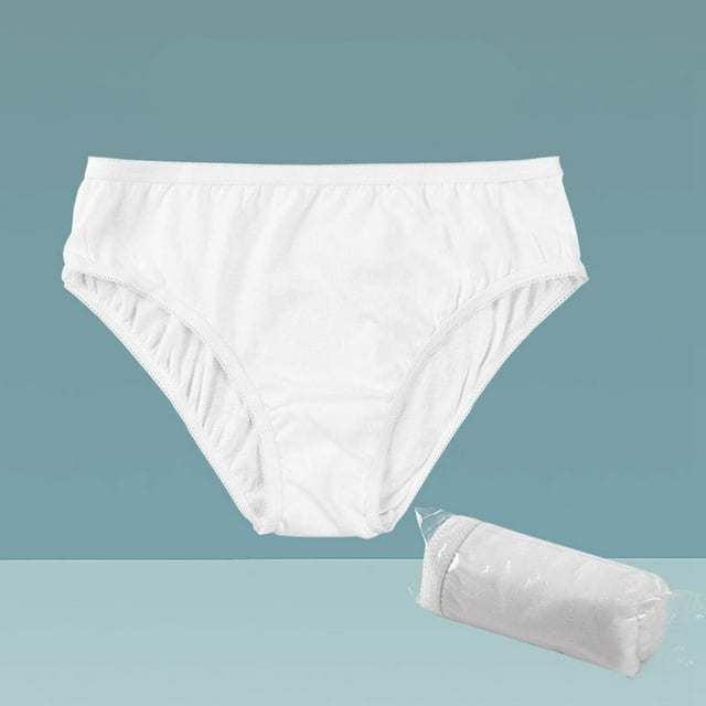 5 piezas de ropa interior desechable para mujer bragas desechables transpirables con Cintura elástica L