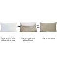 thumbnail image 4 of Home Soft Things Milliken Plush Throw Pillow Covers 2 Piece Set - Oatmeal - 14" x 26", 4 of 4