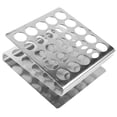 thumbnail image 1 of Miangastore Stainless Steel Test Tube Rack for Laboratory Use Silver Color Suitable for Storage, 1 of 8