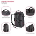 thumbnail image 2 of Mochila SwissGear Hybrid Travel Laptop 22L Heather Grey, 2 of 9
