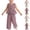 Red, variant on Fancifize Girls Summer Striped Lounge Sets Casual Ruffle Hem Tank Tops Loose Wide Leg Pants Kids Sleeveless Outfits
