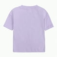 thumbnail image 5 of TOWED22 Toddler Baby Boy Girl Summer Clothes Checkerboard Print Short Sleeve T-Shirt Tee Tops Rolled Shorts Infant Outfits(Purple,8-9 Years), 5 of 9