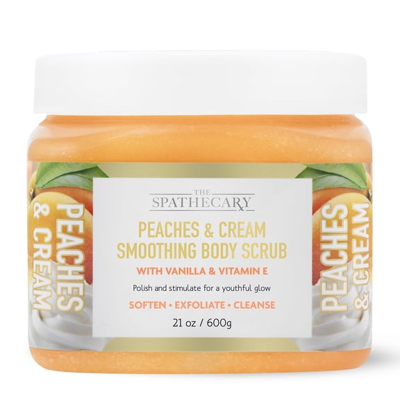 The Spathecary Peaches & Cream Smoothing Body Scrub - 21 oz
