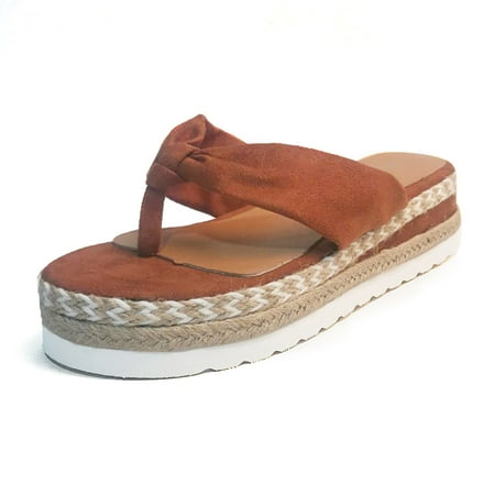 

Cathalem Sandal Slippers for Women Women s Weave Toe Shoes Flat Breathable Slip-On Beach Sandals Summer Women s Slide Sandals Brown 7.5