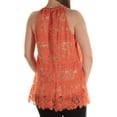 thumbnail image 2 of ALFANI Womens Beige Lace Sleeveless Jewel Neck Top 10, 2 of 2