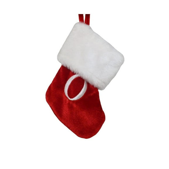 Kurt Adler 7-Inch Monogrammed "O" Mini Christmas Stocking