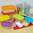 thumbnail image 4 of Southern Homewares Set of 7 Colorful Rectangle Food Storage Containers with Snap-On Lids, 4 of 6
