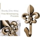 thumbnail image 5 of Ganchos de cortina de pared de 2 piezas, hechos de artesanía de grabado de metal de estilo vintage, perchas decorativas, para sala de estar, baño, armario, ganchos para abrigos Adepaton 2034774-2, 5 of 9