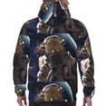 thumbnail image 7 of Xecao Astronaut Pattern Men's Adult Pullover Hoodie,Hooded Sweatshirt-X-Large, 7 of 7