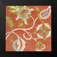 thumbnail image 2 of Zarris, Chariklia 15x15 Black Modern Framed Museum Art Print Titled - Provincial Chintz III, 2 of 5