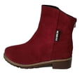 thumbnail image 2 of OKBOP Flats Shoes-Work Zipper Non Slip Shoes for Women Kids Boots for Boys Warm Retro Christmas Winter Womens Boots Clearance, 2 of 5