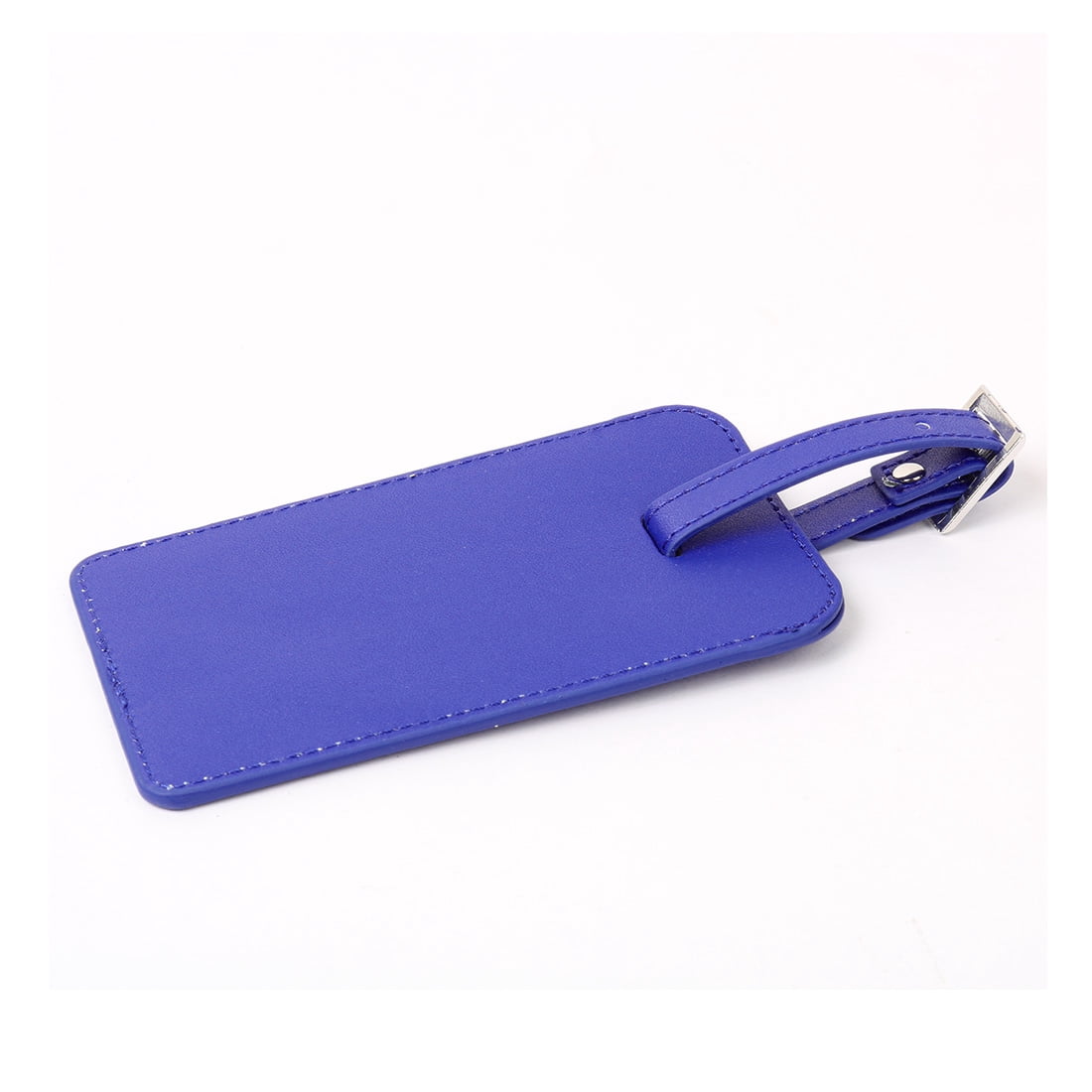 Travel Luggage Tag Leather Suitcase Name Address ID Label, Royal Blue Royal Blue 2pcs