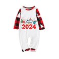 thumbnail image 2 of Christmas Pajamas Family Matching Outfits, Soft Red Checkered Shirt Matching Pjs for a Cohesive Family Look, 2 of 4