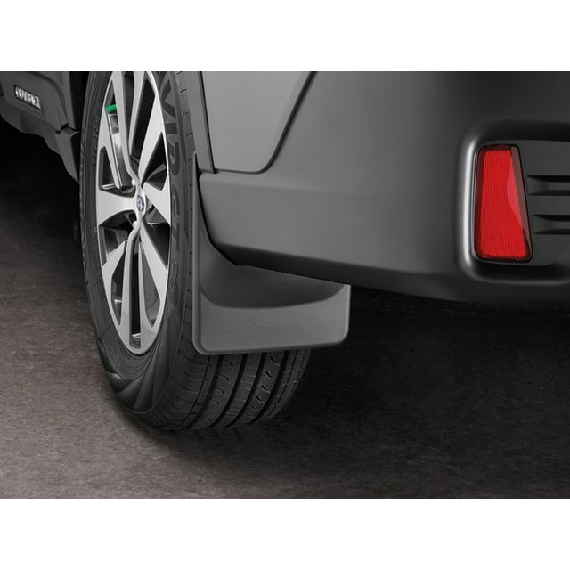 Convient 2020-2024 Subaru Outback Weathertech Boue 120115 Ajustement Direct; Ensemble de 2; Profilé; Sans Logo; Noir; Thermoplastique; Système de Fixation Rapide