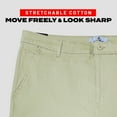 thumbnail image 6 of Access Men's Basic Casual Uniform Comfort Stretch Chino Pants (Khaki, 32x32), 6 of 8